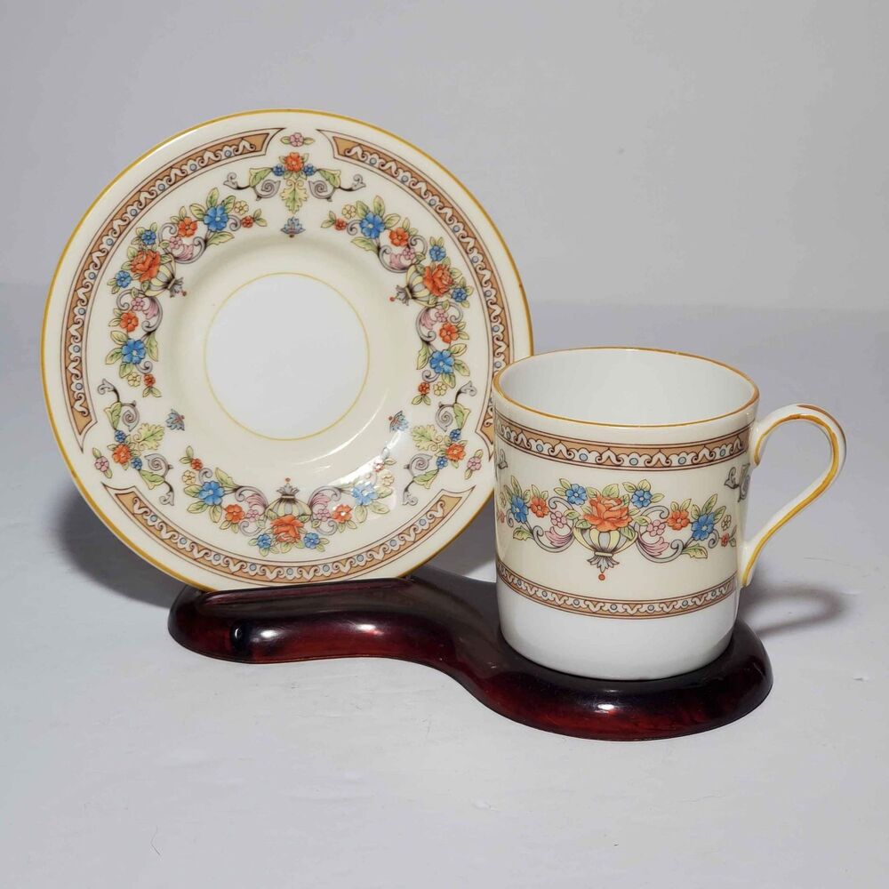 Aynsley Demitasse (Small) Cup and Saucer Devonshire Vintage